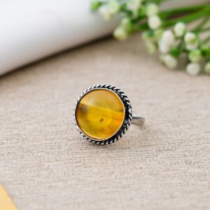 Arts Crystal Products Natural Labradorite Ring Set for Women,Vintage Joint Knuckle Stackable Rings Oval Gemstone Ring